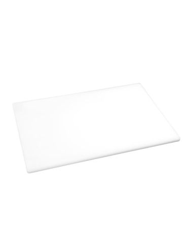 Planche à découper antibactérienne basse densité blanche | Hygiplas - HC860