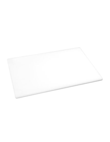 Planche à découper antibactérienne basse densité blanche | Hygiplas - HC860