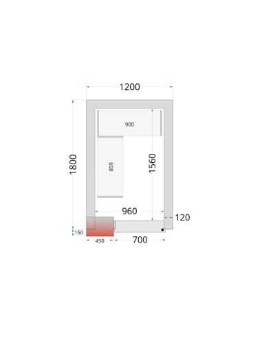Kit de Rayonnage pour Chambres Froides Négatives Tefcold CRNF1218