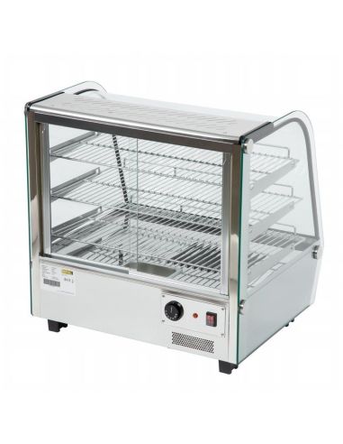 Vitrine chauffante - 3 niveaux - 120L | Buffalo - CD231