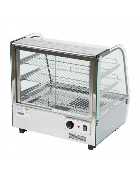 Vitrine chauffante - 3 niveaux - 120L | Buffalo - CD231