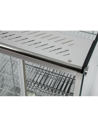 Vitrine chauffante - 3 niveaux - 120L | Buffalo - CD231