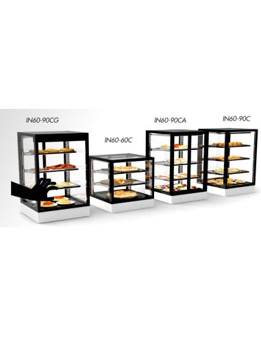 Vitrine chaude INTEGRA à poser - Chaleur sèche - Hauteur 950 - IN-60-90 | Sayl Barcelona