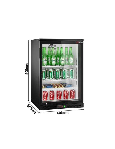 Arrière-bar réfrigéré1 porte battante vitrée - 126 litres 124 | BKTG1SN