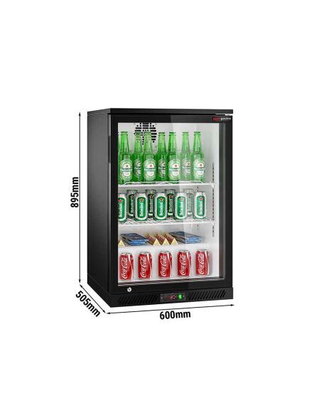 Arrière-bar réfrigéré1 porte battante vitrée - 126 litres 124 | BKTG1SN