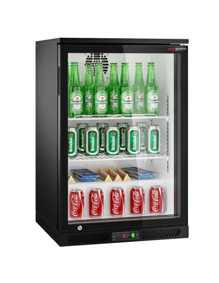 Arrière-bar réfrigéré1 porte battante vitrée - 126 litres 124 | BKTG1SN