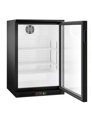 Arrière-bar réfrigéré1 porte battante vitrée - 126 litres 124 | BKTG1SN