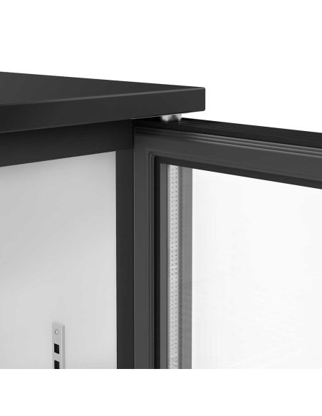 Arrière-bar réfrigéré1 porte battante vitrée - 126 litres 124 | BKTG1SN