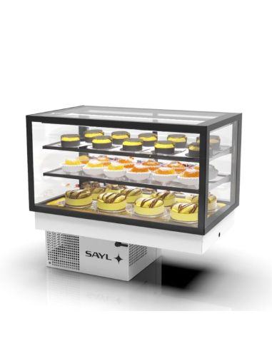 Vitrine réfrigérée INTEGRA Drop-In - 1000 mm - Hauteur 515 mm | Sayl