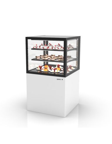 Vitrine réfrigérée INTEGRA sur base 600 - H 1100 mm - Zone d'exposition 515 mm | Sayl Barcelona