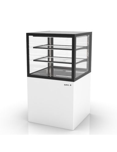 Vitrine neutre INTEGRA sur base 600 - H 1100 - Zone d'exposition 515 mm | Sayl Barcelona