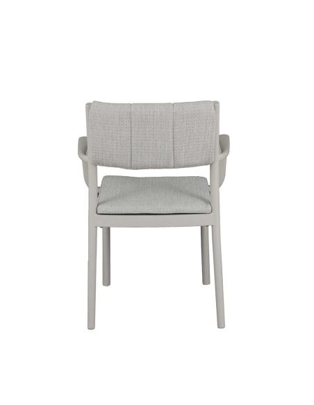 Rocco - Fauteuil empilable en polypropylène sable | Lot de 4