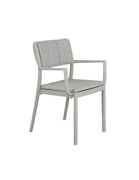 Rocco - Fauteuil empilable en polypropylène sable | Lot de 4