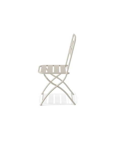 Breeze - Chaise de bistrot en métal sable | Lot de 4