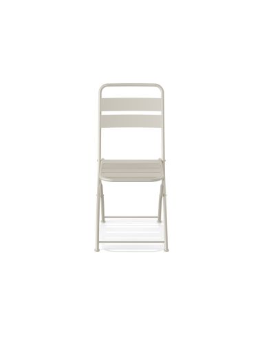 Breeze - Chaise de bistrot en métal sable | Lot de 4