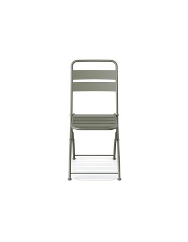 Breeze - Chaise de bistrot en métal vert | Lot de 4