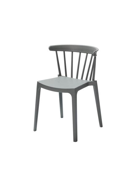 Windson - Chaise empilable en polypropylène vert jade | Lot de 4