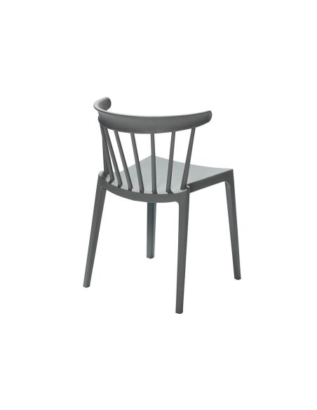 Windson - Chaise empilable en polypropylène vert jade | Lot de 4
