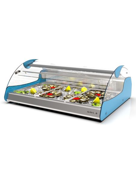 Vitrine réfrigérée spéciale poissons VX3 - 3 bacs GN 1/1 | Sayl Barcelona - XL