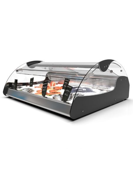 Vitrine réfrigérée spéciale poissons VX2 - 2 bacs GN 1/1 | Sayl Barcelona - XL