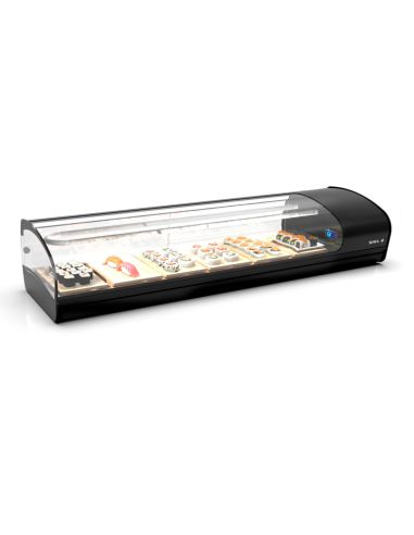Vitrine réfrigérée à sushi SHARK - Double froid - Cuve plane - 1320 mm - SK6SP | Sayl Barcelona