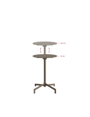 Versa - Table de terrasse / mange-debout Cappuccino