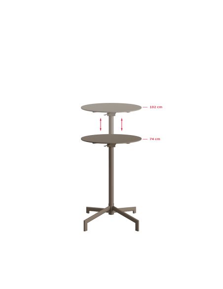 Versa - Table de terrasse / mange-debout Cappuccino