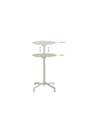 Versa - Table de terrasse / mange-debout Beige