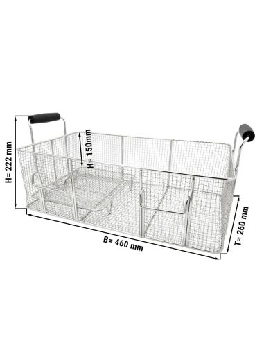 Friteuse électrique à poisson avec robinet de vidange - 20,4 L 5 kW