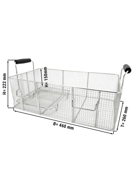 Friteuse électrique à poisson avec robinet de vidange - 20,4 L 5 kW