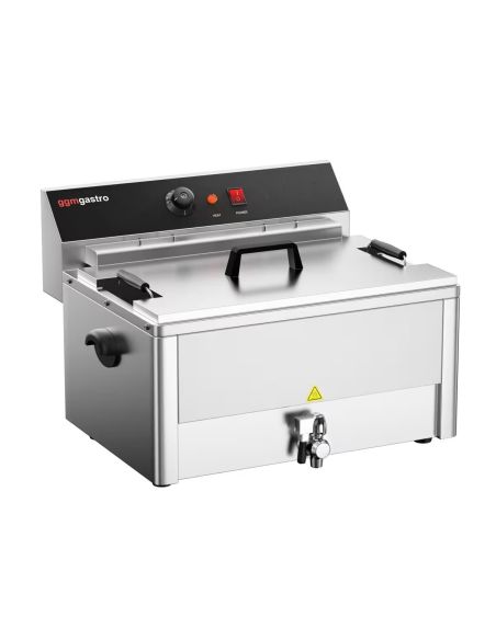 Friteuse électrique à poisson avec robinet de vidange - 20,4 L 5 kW