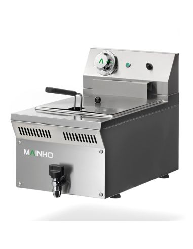 Friteuse électrique ECO-LINE - 8 litres - avec vidange - P500 | Mainho - ELF31EMG