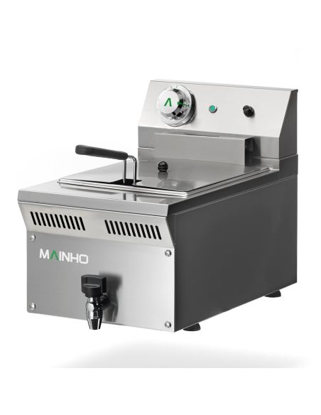Friteuse électrique ECO-LINE - 8 litres - avec vidange - P500 | Mainho - ELF31EMG