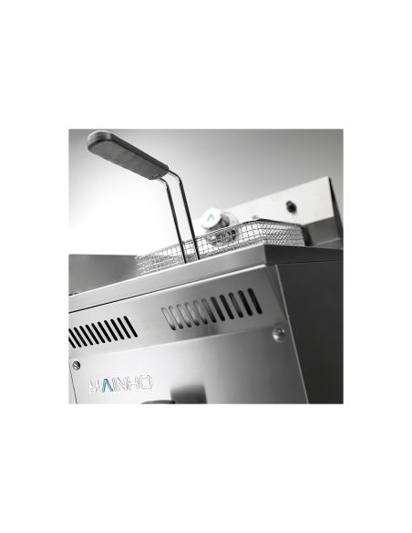 Friteuse électrique ECO-LINE - 2 x 8 litres - avec vidange - P500 | Mainho - ELF62EMG