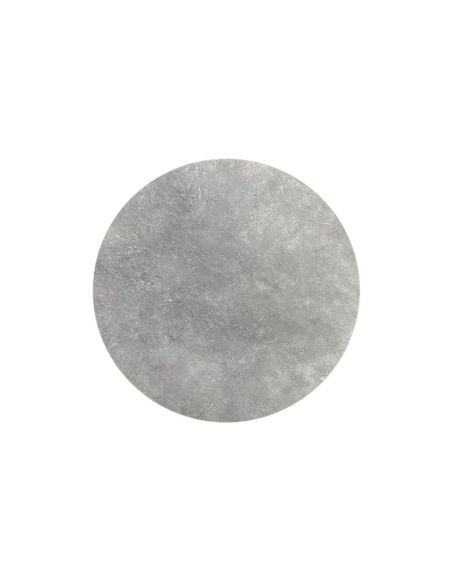 X Cross table de bistrot avec piètement noir + plateau HPL Moonstone Ø70 cm
