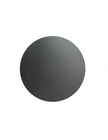 X Cross table de bistrot avec piètement sable + plateau HPL noir Ø70 cm