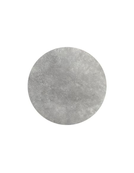 Infinity table de bistrot avec piètement noir + plateau HPL Moonstone Ø70 cm