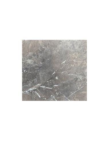Infinity table de bistrot avec piètement noir + plateau HPL Galaxy Marble 70x70 cm