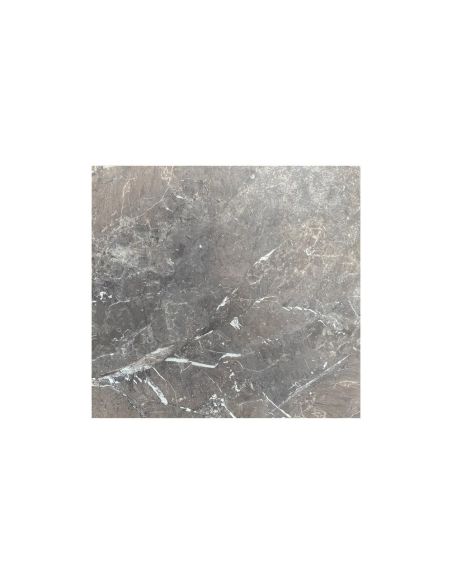 Infinity table de bistrot avec piètement noir + plateau HPL Galaxy Marble 70x70 cm