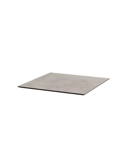 Infinity mange-debout avec piètement sable + plateau HPL Moonstone 70x70 cm