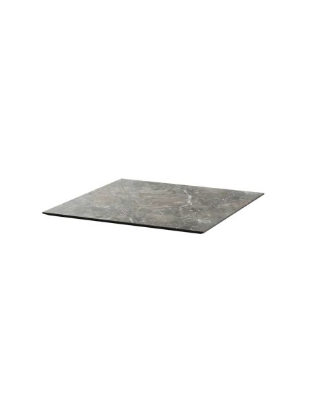 Infinity mange-debout avec piètement sable + plateau HPL Galaxy Marble 70x70 cm