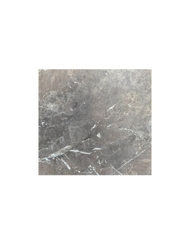 Infinity mange-debout avec piètement blanc + plateau HPL Galaxy Marble 70x70 cm