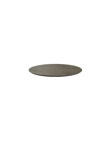 Infinity table de bistrot avec piètement blanc + plateau HPL Midnight Marble Ø70 cm