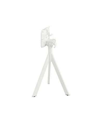 Infinity table de bistrot avec piètement blanc + plateau HPL Moonstone Ø70 cm