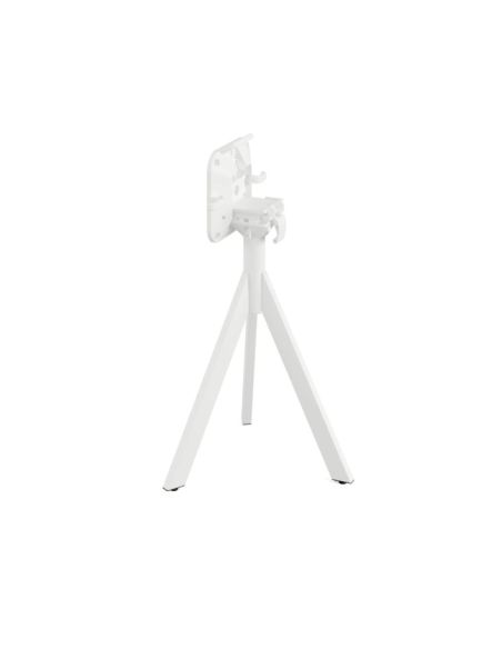 Infinity table de bistrot avec piètement blanc + plateau HPL Galaxy Marble Ø70 cm