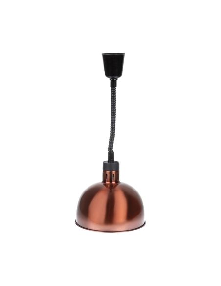 Lampe chauffante dôme rétractable finition cuivre | Buffalo