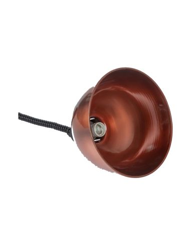 Lampe chauffante dôme rétractable finition cuivre | Buffalo