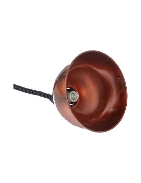 Lampe chauffante dôme rétractable finition cuivre | Buffalo