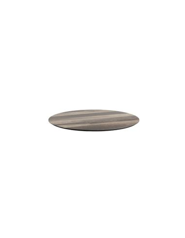 HPL Plateau de table Ø 70 cm Tropical Wood