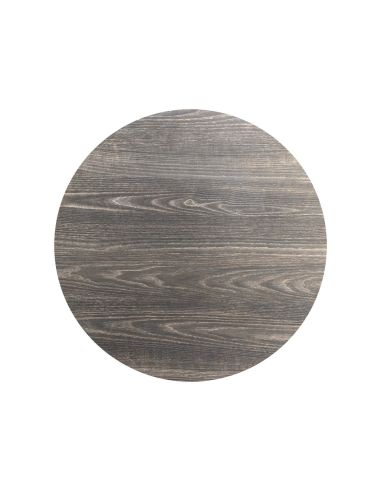 HPL Plateau de table Ø 120 cm - Riverwashed Wood